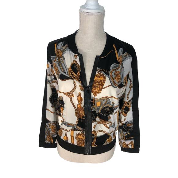 Uniq Avant Garde Print Bomber Jacket - S - Picture 1 of 4